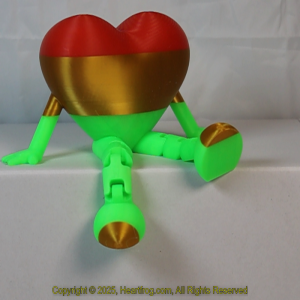 Gold Green (Fluorescent) Red Striped, DOB: 12/26/2024 Size: 150mm