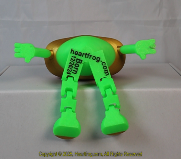 Gold Green (Fluorescent) Red Striped, DOB: 12/26/2024 Size: 150mm - Image 3