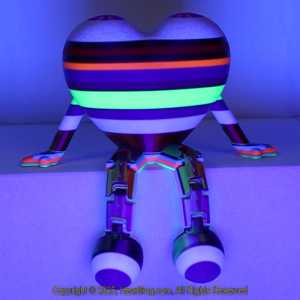 SUPER RARE! Diverse Community Fluorescent Multicolor Striped, DOB: 12/23/2024 Size: 150mm