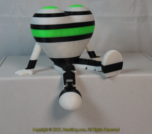 Fluorescent White Green Black Striped, DOB: 12/22/2024 Size: 150mm