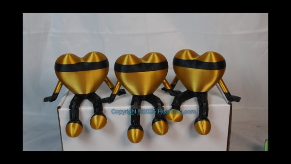 Black Gold Stiped Family Set (3) Size: 115mm