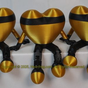 Black Gold Stiped Family Set (3) Size: 115mm