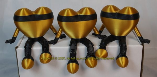 Black Gold Stiped Family Set (3) Size: 115mm
