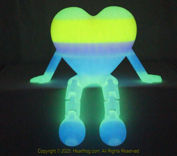 Glow In The Dark Fluorescent Yellow Green, DOB: 12/27/2024 Size: 150mm
