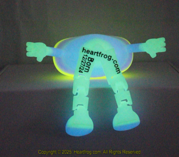 Glow In The Dark Fluorescent Yellow Green, DOB: 12/27/2024 Size: 150mm - Image 5