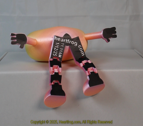 Romantic Pink Yellow Orange Rainbow, DOB: 01/12/2025 Size: 150mm - Image 3