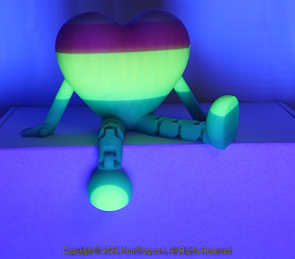 Yellow (Fluorescent) Red Green Striped, DOB: 01/02/2025 Size: 150mm