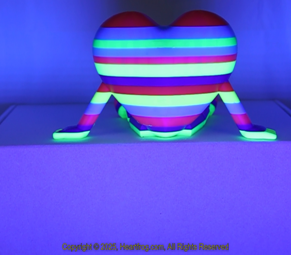 SUPER RARE! Diverse Community Fluorescent Multicolor Striped, DOB: 12/31/2024 Size: 150mm - Image 3