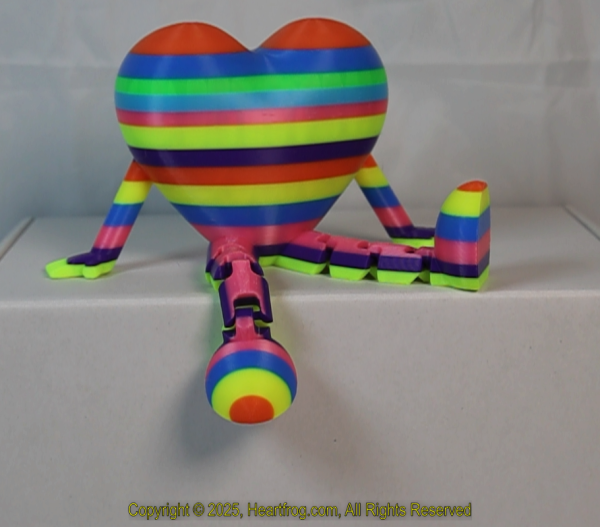 SUPER RARE! Diverse Community Fluorescent Multicolor Striped, DOB: 12/31/2024 Size: 150mm - Image 4