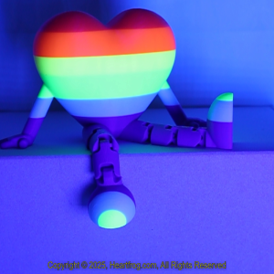 SUPER RARE! Diverse Community Fluorescent Multicolor Striped, DOB: 12/31/2024 Size: 150mm