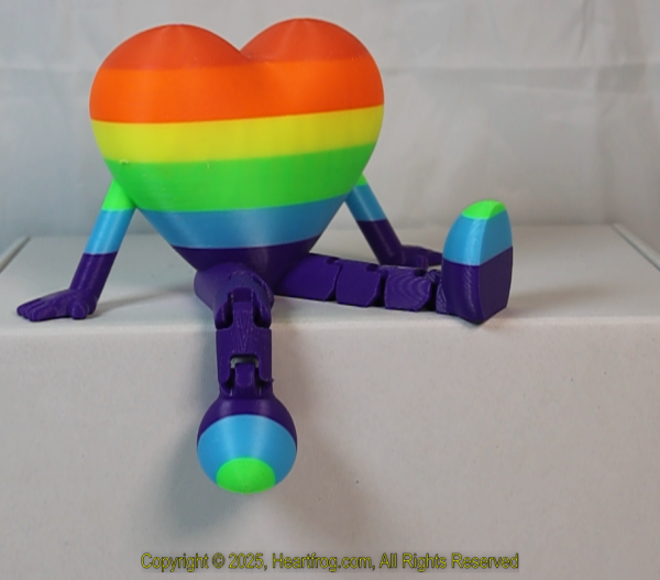 SUPER RARE! Diverse Community Fluorescent Multicolor Striped, DOB: 12/31/2024 Size: 150mm - Image 2