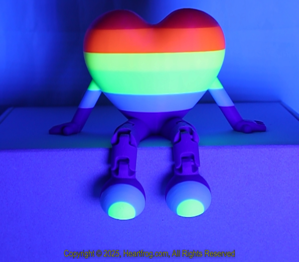 SUPER RARE! Diverse Community Fluorescent Multicolor Striped, DOB: 12/31/2024 Size: 150mm - Image 3