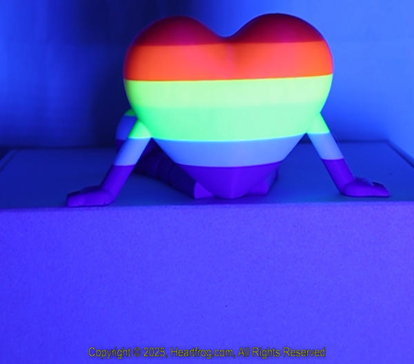 SUPER RARE! Diverse Community Fluorescent Multicolor Striped, DOB: 12/31/2024 Size: 150mm - Image 4