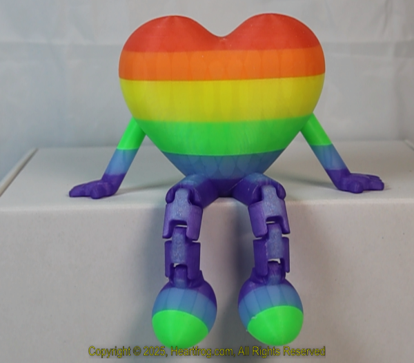 SUPER RARE! Diverse Community Fluorescent Glow In The Dark Multicolor Striped, DOB: 01/20/2025 Size: 150mm - Image 2
