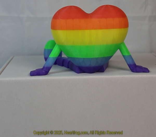 SUPER RARE! Diverse Community Fluorescent Glow In The Dark Multicolor Striped, DOB: 01/20/2025 Size: 150mm - Image 4