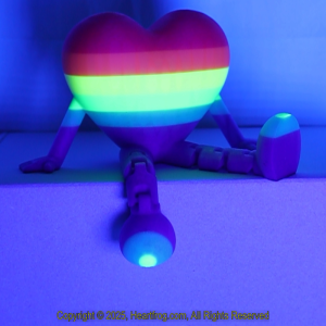 Diverse Community Fluorescent Glow In The Dark Multicolor Striped, DOB: 01/04/2025 Size: 150mm