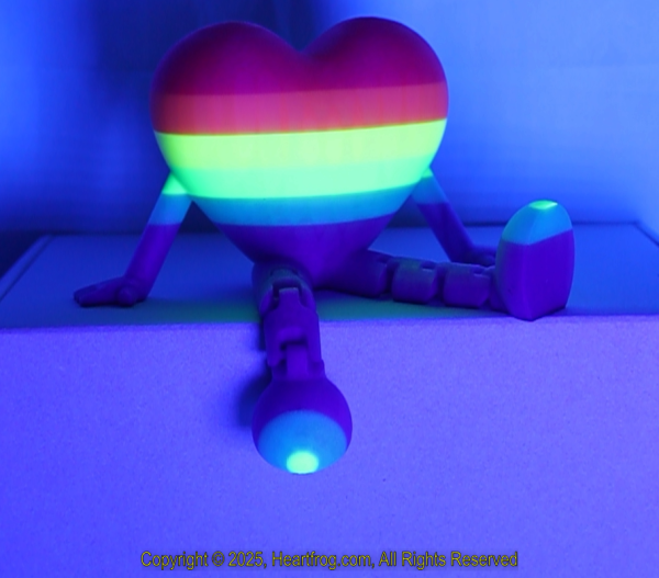 Diverse Community Fluorescent Glow In The Dark Multicolor Striped, DOB: 01/04/2025 Size: 150mm