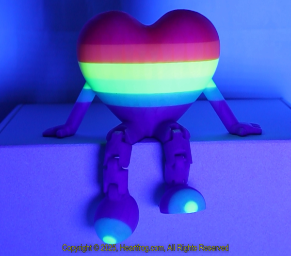 Diverse Community Fluorescent Glow In The Dark Multicolor Striped, DOB: 01/04/2025 Size: 150mm - Image 2