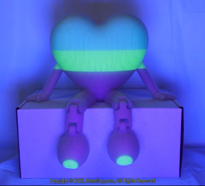 Rainbow Glow In The Dark Size: 235mm