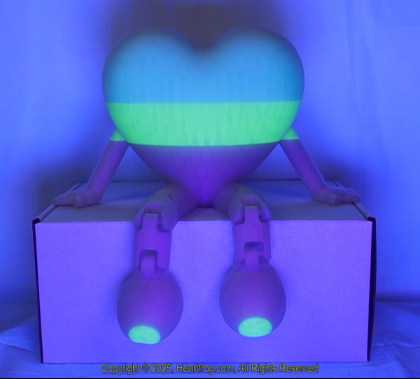 Rainbow Glow In The Dark Size: 235mm