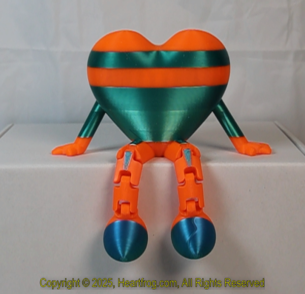 Fluorescent Orange with Blue Size: 150mm - Image 2