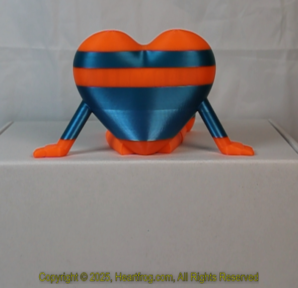 Fluorescent Orange with Blue Size: 150mm - Image 3