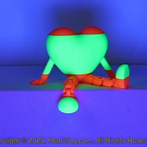 Fluorescent Green Orange Stiped Size: 115mm