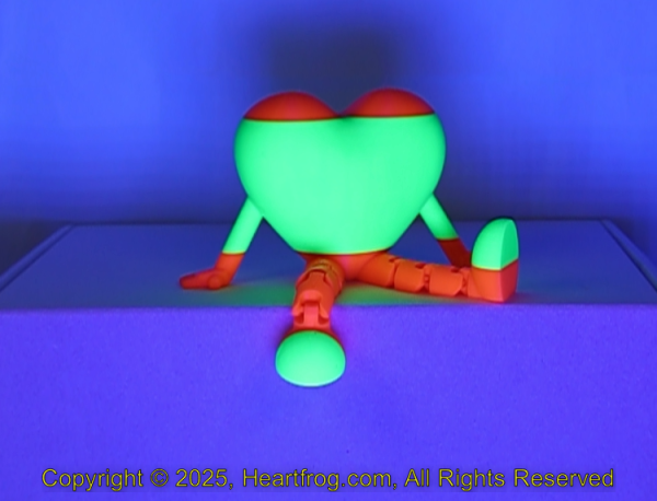Fluorescent Green Orange Stiped Size: 115mm