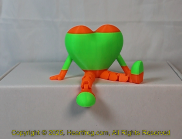 Fluorescent Green Orange Stiped Size: 115mm - Image 2