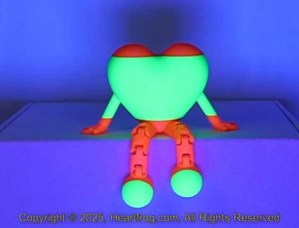 Fluorescent Green Orange Stiped Size: 115mm - Image 3