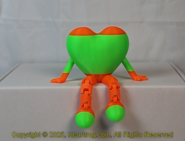 Fluorescent Green Orange Stiped Size: 115mm - Image 4