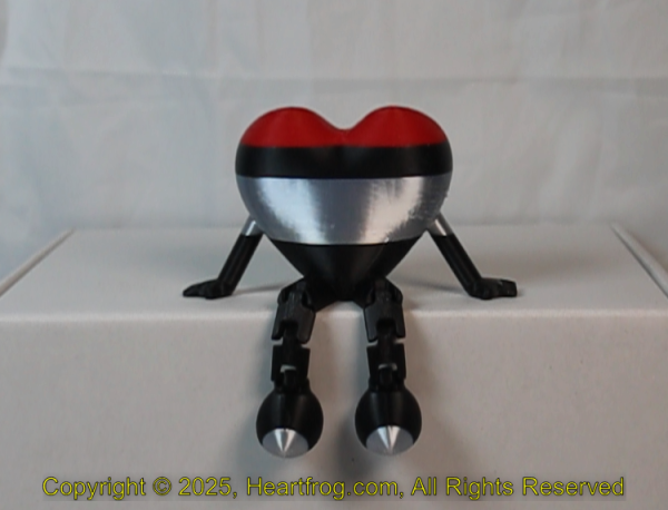 Black Silver Red Striped (grainy on side) Size: 110mm - Image 2