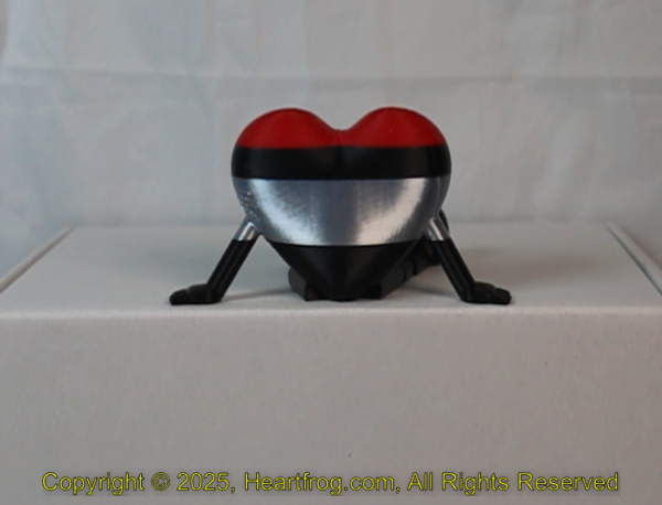 Black Silver Red Striped (grainy on side) Size: 110mm - Image 3