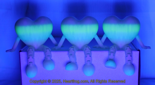 Set of 3 Glow In The Dark Size: 115mm