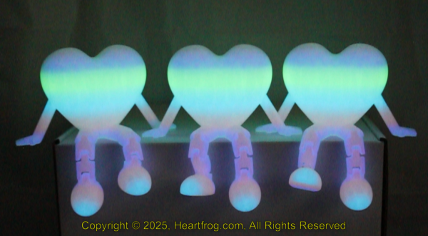 Set of 3 Glow In The Dark Size: 115mm - Image 3