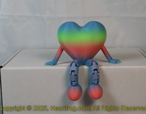 Fluorescent Multicolor Rainbow Size: 115mm