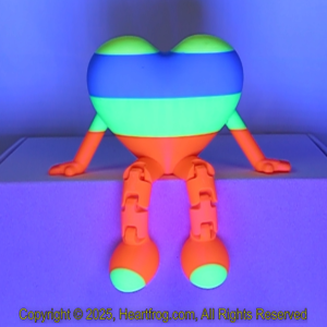 Fluorescent Multi Color Striped, DOB: 12/23/2024 Size: 150mm