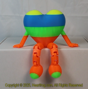 Fluorescent Multi Color Striped, DOB: 12/23/2024 Size: 150mm