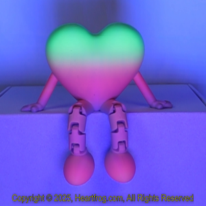 Fluorescent Green Red Apple Rainbow Size: 150mm