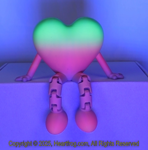 Fluorescent Green Red Apple Rainbow Size: 150mm
