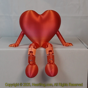 Orangy Red Rainbow Size: 150mm