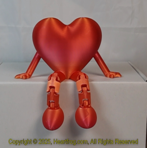 Orangy Red Rainbow Size: 150mm