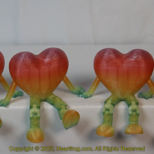 Red Green Apple Rainbow Family Set (4), DOB: 01/30/2025 Size: 73mm