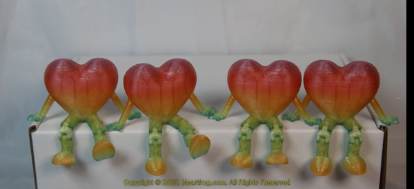 Red Green Apple Rainbow Family Set (4), DOB: 01/30/2025 Size: 73mm