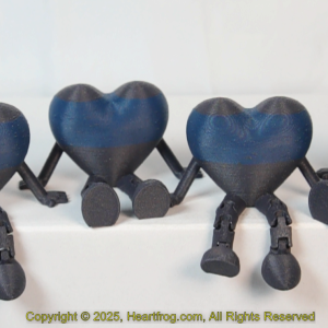 Carbon Fiber Blue Black-Granite Family Set (4), DOB: 01/25/2025 Size: 73mm