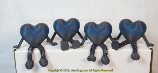 Carbon Fiber Blue Black-Granite Family Set (4), DOB: 01/25/2025 Size: 73mm