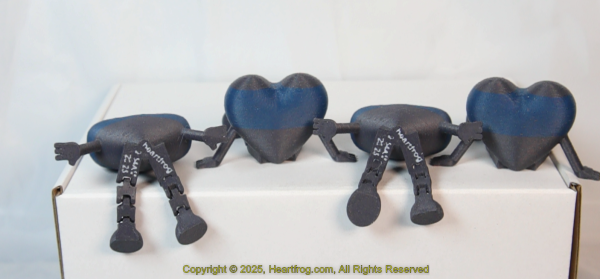 Carbon Fiber Blue Black-Granite Family Set (4), DOB: 01/25/2025 Size: 73mm - Image 2
