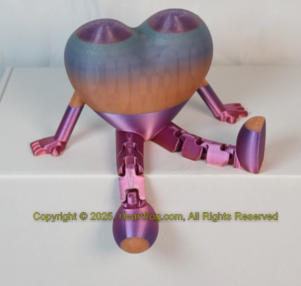 Fluorescent Blue Orange Rainbow with Purple Legs, DOB: 05/21/25 Size: 150mm - Image 3