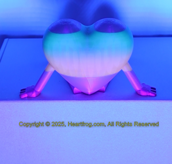 Fluorescent Blue Orange Rainbow with Purple Legs, DOB: 05/21/25 Size: 150mm - Image 4