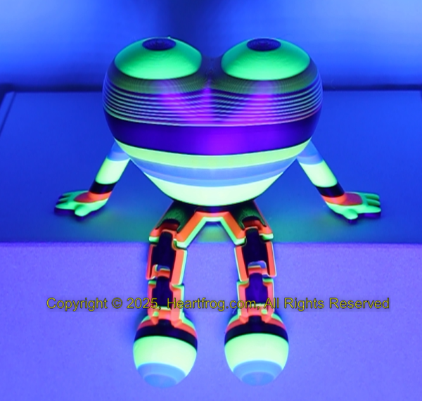 SUPER RARE! Multicolor Stripe Fluorescent Rainbow, Size: 150mm